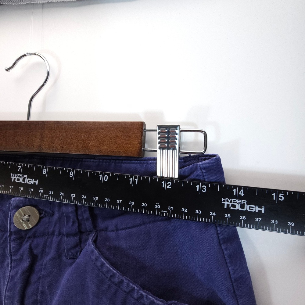 Lee Shorts Womens Size 0 Medium Blue Vintage Chino Cotton Stretch Bermuda - Picture 10 of 10